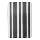 Zwart-witte penseel met streepjesverf badmat (Voorkant Verticaal)