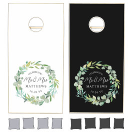 Zwart-witte persoonlijke groene wedding