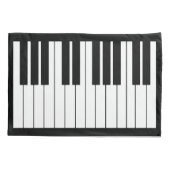 ZWART/WITTE PIANO, enkelvoudig, standaardformaat Kussensloop (Achterkant)