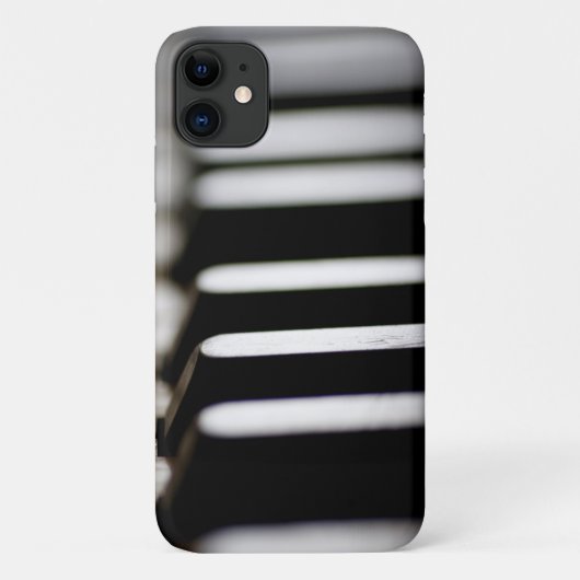 Zwart-witte pianosleutels Case-Mate iPhone case (Achterkant)