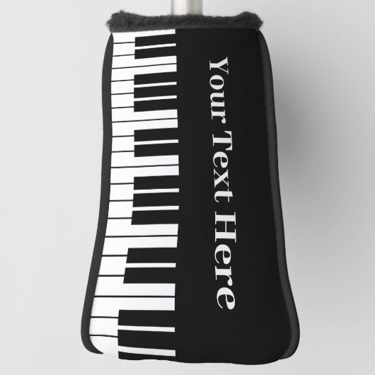 Zwart-witte pianotoetsen, aangepaste putter golfheadcover (Draai 90)