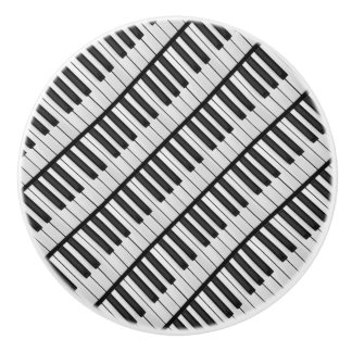 Zwart-witte pianotoetsen keramische knop