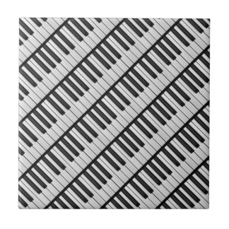 Zwart-witte pianotoetsen tegeltje