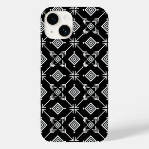 Zwart-witte pijl Tribal Print Case-Mate iPhone 14 Hoesje