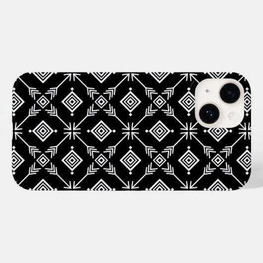 Zwart-witte pijl Tribal Print Case-Mate iPhone Case (Achterkant (horizontaal))