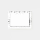 Zwart-witte pijlen Aangepaste plakbiljetten Post-it® Notes (Voorkant)