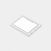 Zwart-witte pijlen Aangepaste plakbiljetten Post-it® Notes (Schuin)