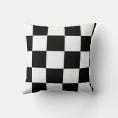 Zwart-witte Pillow Kussen (Achterkant)