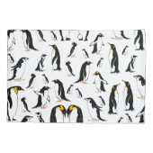 Zwart-witte pinguïn Patroon Kussensloop (Achterkant)