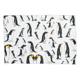 Zwart-witte pinguïn Patroon Kussensloop