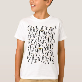 Zwart-witte pinguïn Patroon T-shirt