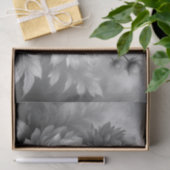 Zwart Witte Pioen Bloemendecoupage Tissuepapier (Geschenk)