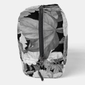 Zwart & Witte Pioenen Waterverf Bloemen Toilettasje (Rechts)