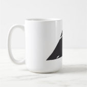 Zwart-witte piramides koffiemok (Links)