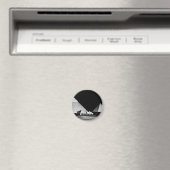 Zwart-witte piramides magneet (Insitu (Vaatwasser))