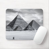Zwart-Witte Piramides Muismat (Met muis)