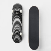 Zwart-witte pleisters persoonlijk skateboard (Voorkant)