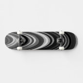 Zwart-witte pleisters persoonlijk skateboard (Horizontaal)