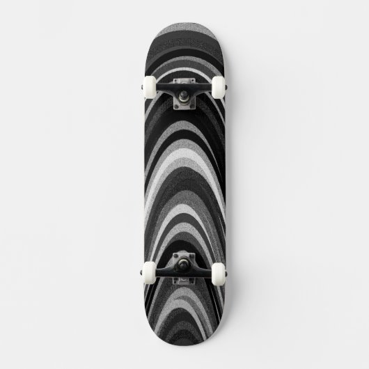 Zwart-witte pleisters persoonlijk skateboard (Voorkant)