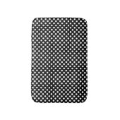 Zwart-witte poka Dot Bath Mat (Voorkant Verticaal)