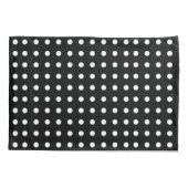Zwart-witte poka Dot Pillowcase Kussensloop (Achterkant)