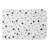 Zwart-witte poka Dots Badmat (Voorkant)