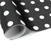 Zwart-witte poka Dots Cadeaupapier (Rol Hoek)