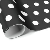 Zwart-witte poka Dots Cadeaupapier (Rol Hoek)