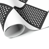 Zwart-witte poka Dots Cadeaupapier (Rol Hoek)