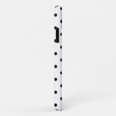 Zwart-witte poka Dots Case-Mate iPhone Case (Achterkant/rechts)