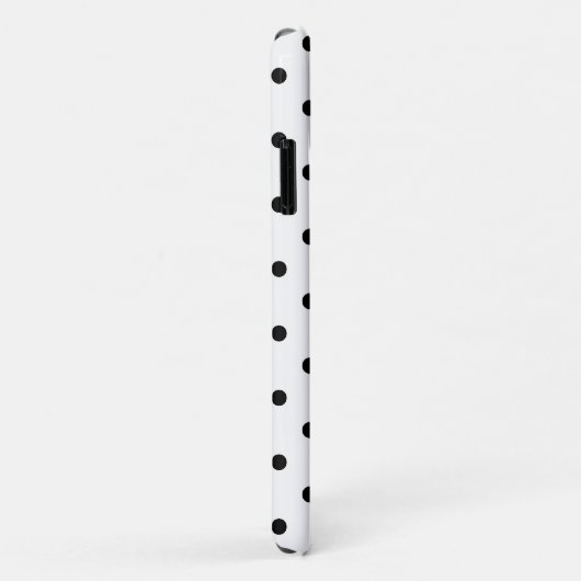 Zwart-witte poka Dots Case-Mate iPhone Case (Achterkant/rechts)