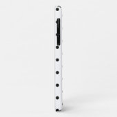 Zwart-witte poka Dots Case-Mate iPhone Case (Achterkant/links)