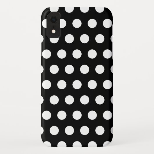 Zwart-witte poka Dots Case-Mate iPhone Case (Achterkant)