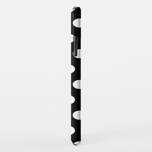 Zwart-witte poka Dots Case-Mate iPhone Case (Achterkant/rechts)