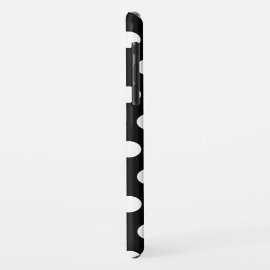 Zwart-witte poka Dots Case-Mate iPhone Case (Achterkant/links)