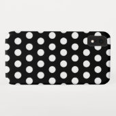 Zwart-witte poka Dots Case-Mate iPhone Case (Achterkant (horizontaal))