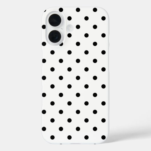 Zwart-witte poka Dots Case-Mate iPhone Case (Achterkant)