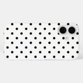 Zwart-witte poka Dots Case-Mate iPhone Case (Achterkant (horizontaal))