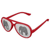 Zwart-witte poka Dots Elephant Aviator Zonnebril (Gekanteld)