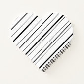 Zwart-witte poka Dots en Stripes Notitieboek (Achterkant)