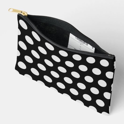 Zwart-witte poka Dots Etui (Open)