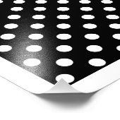 Zwart-witte poka Dots Foto Afdruk (Hoek)
