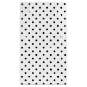 Zwart-witte poka Dots Klein Cadeauzakje (Achterkant)