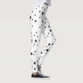 Zwart-witte poka Dots Leggings (Rechts)