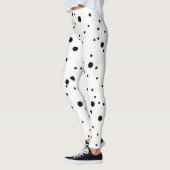 Zwart-witte poka Dots Leggings (Links)