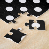 Zwart-witte poka Dots Legpuzzel (Zijkant)
