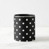 Zwart-witte poka Dots Mok (Midden)