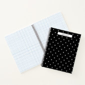 Zwart-witte poka Dots Notitieboek (Binnen)