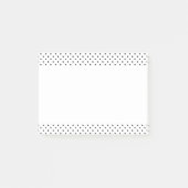 Zwart-witte poka Dots Post-it® Notes (Voorkant)