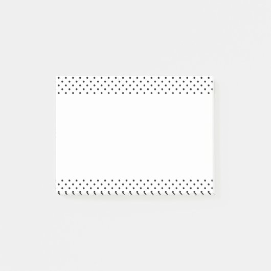Zwart-witte poka Dots Post-it® Notes (Voorkant)